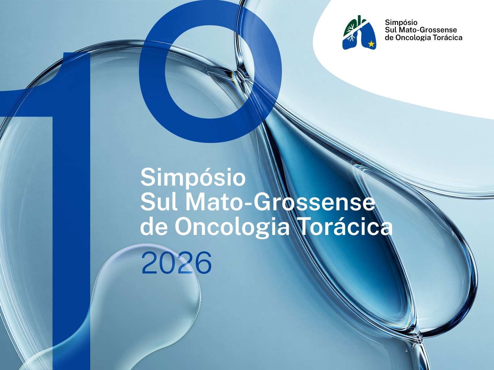 Arte oficial do Simpósio Sul Mato-Grossense de Oncologia Torácica 2026
